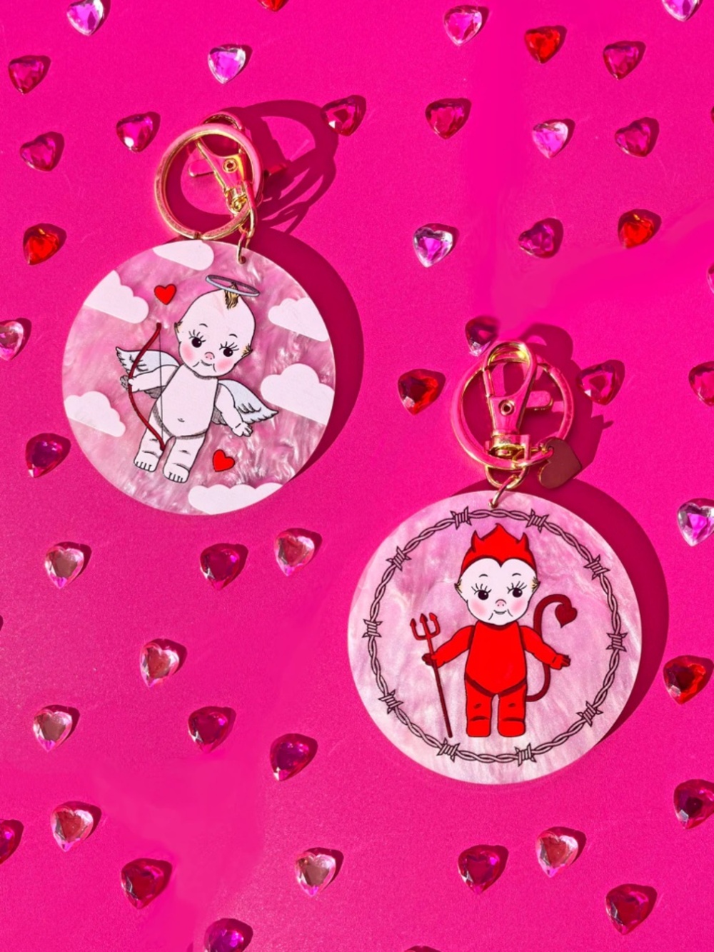 Kewpie Keychain